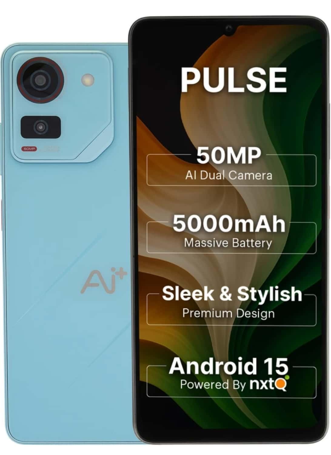 nxtQ Ai+ Pulse 4G (Blue, 64 GB) (4 GB RAM) - Image 2