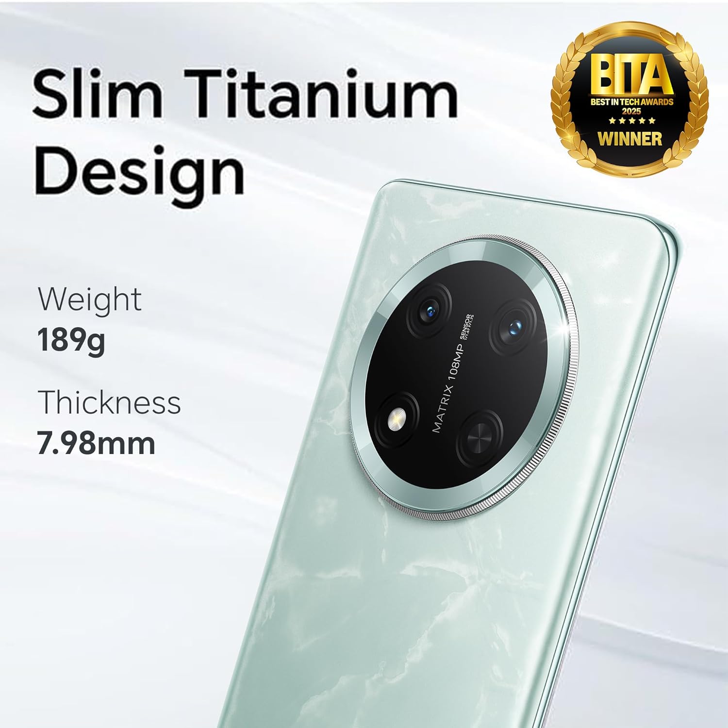 HONOR X9c 5G Dual SIM (8GB RAM, 256GB Storage) | Ultra Durable | 108MP AI OIS Camera | 6600mAh Battery | 3840Hz Risk-Free Dimming Display | with Charger (Jade Cyan) - Image 6