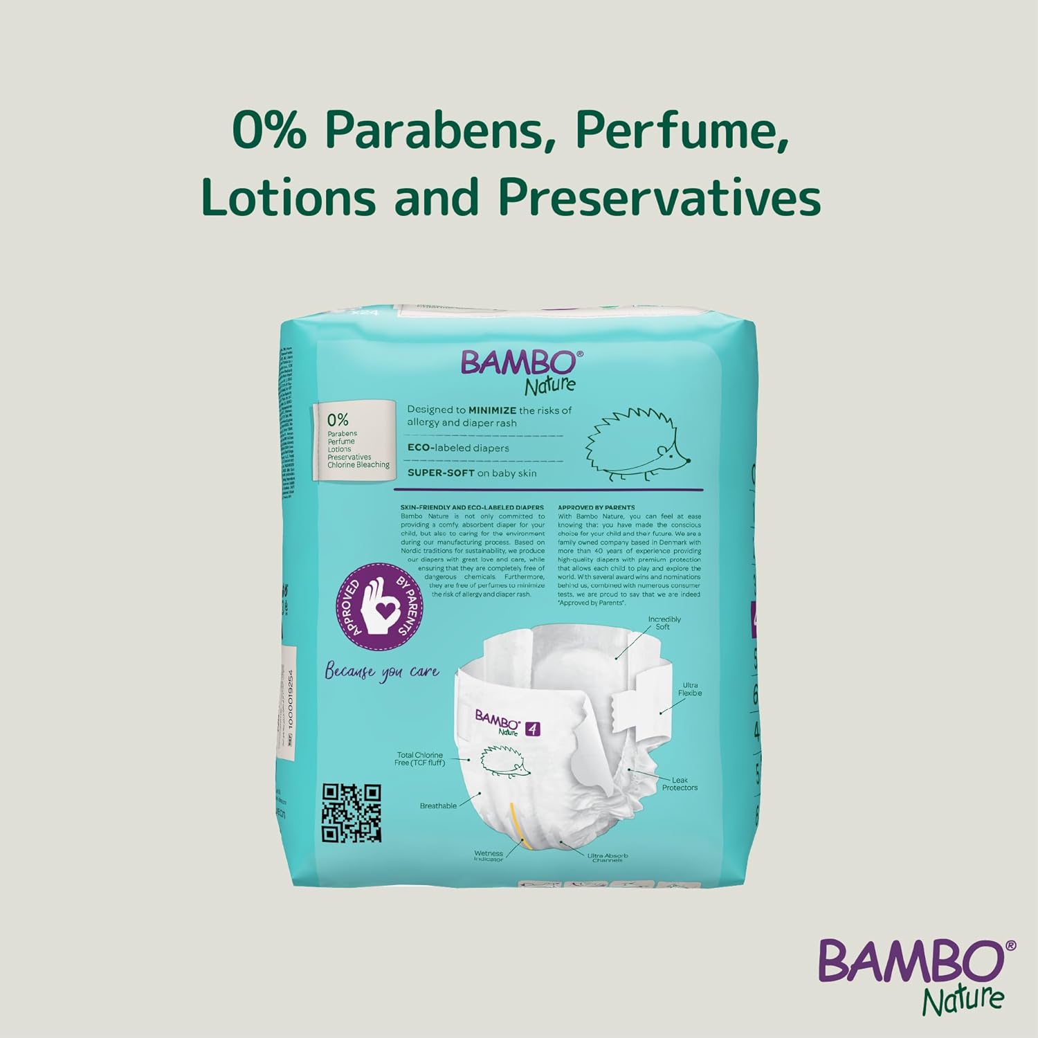 Bambo Nature Premium Baby Tape Diapers for Baby Large Size (7-14 Kgs), Super Absorbent, Breathable, Extra Soft, Dermatologically Tested, Hypoallergenic Toddler Nappies With Wetness Indicator, 24 Count - Image 7