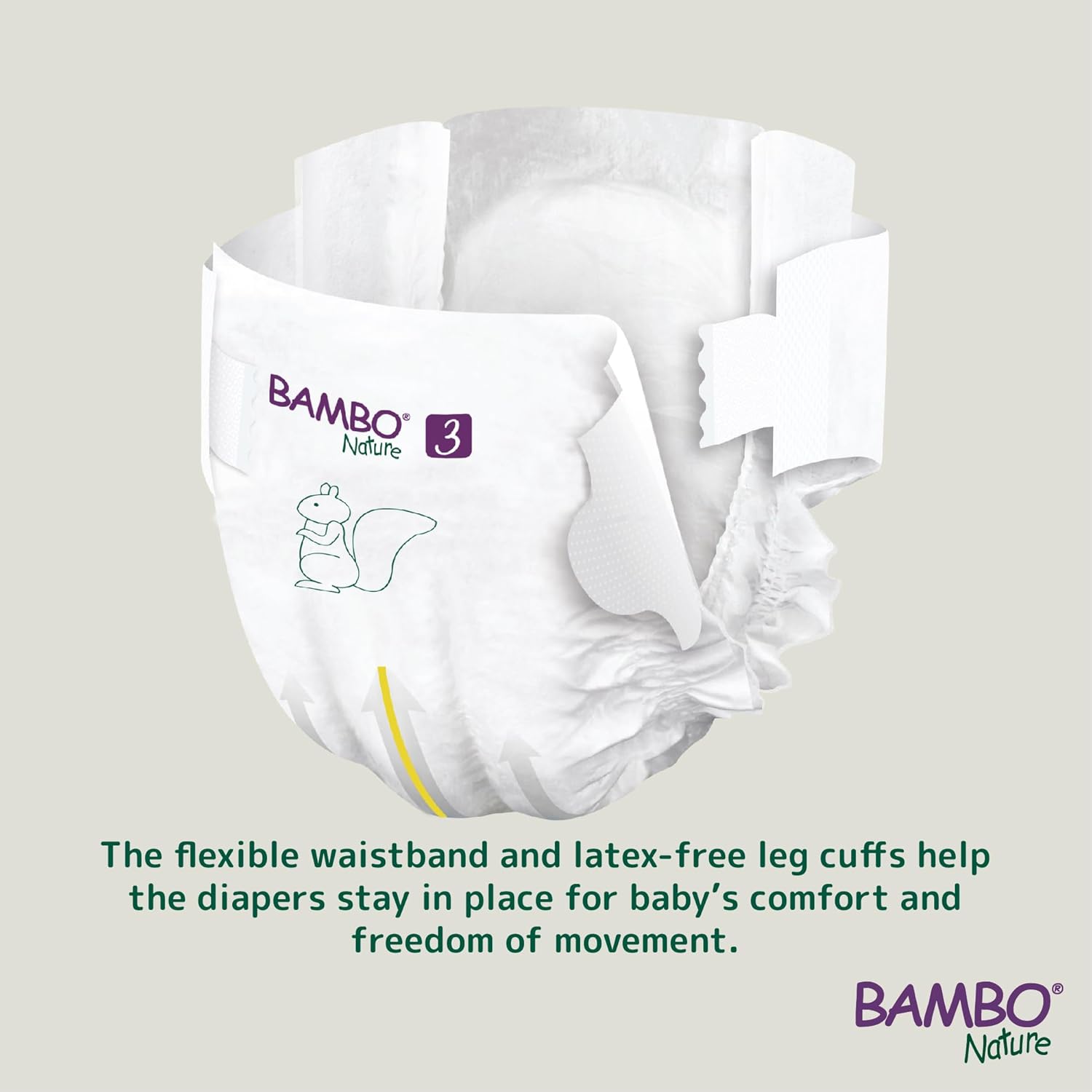 Bambo Nature Premium Baby Tape Diapers for Baby Medium Size (4-8 Kgs) - Super Absorbent, Breathable, Extra Soft, Dermatologically Tested, Hypoallergenic Infant Nappies With Wetness Indicator, 28 Count - Image 3