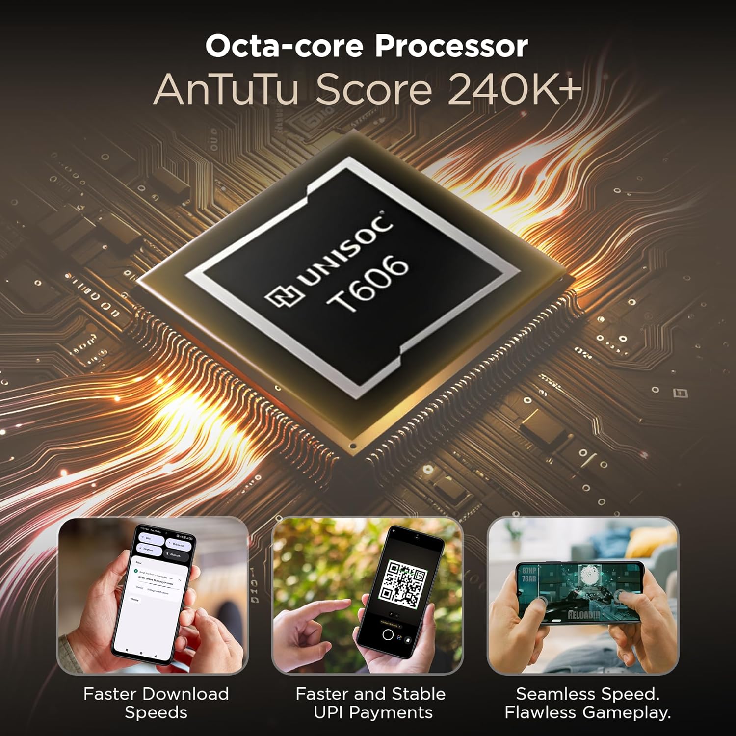 Lava Bold N1 Pro (Stealth Black, 4 GB RAM, 128 GB Storage)| Bigger 6.67" HD+ IP54 Display | 120 Hz Refresh Rate | 50 MP AI Triple Rear Camera | 8 MP Front Camera| 5000 mAh Battery| Charger in Box - Image 5