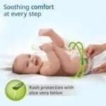 LuvLap Baby Diaper Pants M Size (Medium), with Aloe Vera Lotion for rash protection, Pack of 72 Count, with upto 12Hr protection For babies of 7 to 12Kg - Image 3