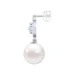 CLARA 925 Sterling Silver Dante Pearl Pendant Earrings Chain Jewellery Set - Image 4