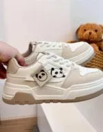 Sneakers for Women Comfortable Synthetic Leather Shoes for Woman, Lace-Up Casual Girls Shoe, Lightweight Sneaker Shoes for Woman - Image 4