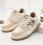 Sneakers for Women Comfortable Synthetic Leather Shoes for Woman, Lace-Up Casual Girls Shoe, Lightweight Sneaker Shoes for Woman - Image 2