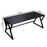 Riyan Luxiwood Daffodil Computer Table in Engineered Wood with Flat Surface, Multi-Usage Laptop Desk & Home Office, Desk Sturdy Gaming Table (Brown, Medium) - Image 2