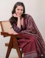 KLOSIA Women's Rayon Printed Anarkali Kurta and Pant with Dupatta Set - Image 2