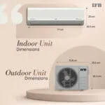 IFB 0.95 Ton 3 Star 2026 AI Powered Inverter Split Air Conditioner with Hybrid Mode, 8-in-1 Flexi Mode, Heavy Duty Compressor, Long Air Throw, Self Clean, Copper Condenser (CI133SL11RGM3,White) - Image 2