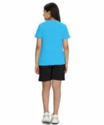 KYDA KIDS® Girls 100% Pure Cotton Clothing Set | T-Shirt & Shorts Co-Ord | Premium Chest Printed Top | Soft Comfortable Summer Wear | Casual Kids Outfit - Image 2