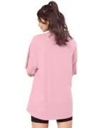 SHODOX® Women’s Cotton Blend Oversized Drop Shoulder Printed T-Shirt | Soft, Breathable & Light Weight | Loose Fit Stylish Top for Girls with Premium Graphic Print - Image 2