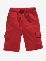 KiddoPanti Boys Knit Solid Cargo Shorts Pack of 2 | 100% Cotton | Comfortable Rib Waistband | 2 Front Pockets & 2 Cargo Pockets | Sport Bermuda Half Pant for Boys - Image 6