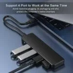 Vienon Usb Hub, 4-Port Usb 3.0 Hub Usb Splitter Usb Expander For Laptop, Xbox, Flash Drive, Hdd, Console, Printer, Camera,Keyborad, Mouse - Image 2