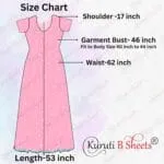 Kuruti B Sheets Nighty for Women Cotton Combo (Pack of 2) Nighty Gown Round Neck Short Sleeves Jaipuri Maxi Gown Printed Free Size - Image 4