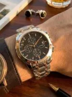 AMERICANVIBER® Affordable Men’s Wrist Watch Under 500 | Classic Round Dial | Quartz Movement | Stainless Steel Belt | Analog Display | Trendy Party & Office Wear | men watches branded | watches for men original - Image 2