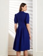 Symbol Premium Women's Fit & Flare Wrap Dress (Midi Length | Stylish | Desk-to-Dinner) (Available in Plus Sizes) - Image 2
