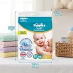 Amazon Brand - Supples Premium Diaper Pants | for Newborn Babies | 80 Diapers | NB/XS | Up to 5 Kg | 12 Hrs Absorption | Cushiony Cotton Soft Fabric | Phthalates-Free | Triple Leak Guard - Image 9
