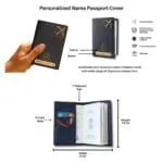 AICA Personalized Name & Charm Leather Wallet Mens Combo Giftset (Navy Blue) | Customized Birthday Anniversary Wedding Engagement Gifts for Brother Husband Father Boyfriend Boy Friend | Gifts Hamper - Image 3