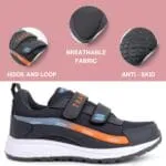 TRASE Sports Shoes for Kids | Running Shoes for Boys & Girls with Hook & Loop | Anti-Skid Comfortable Lightweight Footwear with Breathable Fabric - Image 2
