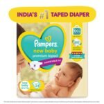 Pampers Active Baby Tape Style Baby Diapers, Newborn/Extra Small (NB/XS) Size, 72 Count, Adjustable Fit with 5 star skin protection, Up to 5kg Diapers - Image 6