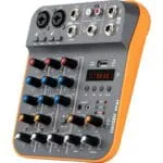 HAYDEN HY-A4 4-Channel Mixer – Professional Audio Mixing Console with Bluetooth, USB Sound Card, 48V Phantom Power, MP3, Phone Live Out, Recording, Podcast, Karaoke, DJ, Streaming & Live Performance - Image 9