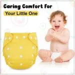 GLUN® Reusable Baby Cloth Diapers Combo, Pack of 2 Shiny Blue Colour Comfort & Protection, Leakproof & High Absorption - Image 5
