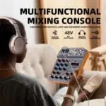 HAYDEN HY-A4 4-Channel Mixer – Professional Audio Mixing Console with Bluetooth, USB Sound Card, 48V Phantom Power, MP3, Phone Live Out, Recording, Podcast, Karaoke, DJ, Streaming & Live Performance - Image 7