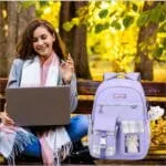 Tinytot 30 Litre Japanese Korean Style School Bag Water-Resistant Laptop & Travel Backpack - Unisex Large 18 Inches Multipurpose Student Backpack for Boys & Girls, Men & Women - Image 5