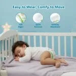 Amazon Brand - Supples Premium Baby Diaper Pants | 62 Baby Diapers | Large | 9-14 Kg | 12 Hrs Absorption | Cushiony Cotton Soft Fabric | Phthalates-Free | Triple Leak Guard - Image 5