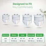 Karein Classic Adult Diaper Pant M Size, Medium, Waist (75-100 cm 30'-40'), 10 Unit, Long Protection Hour, Unisex, Quick & Even Absorption, Anti-Bacterial, Leakproof, Odour Control, Wetness Indicator - Image 6