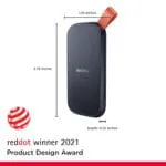 SANDISK 2TB Portable SSD, 800MB/s R, USB 3.2 Gen 2, Rugged SSD with Upto 2 Meter Drop Protection, Type-C to Type-A Cable, PC & Mac Compatible, 3 Y Warranty, External SSD (SDSSDE30-2T00-G26) - Image 2