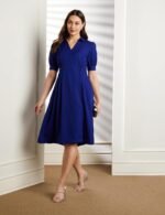 Symbol Premium Women's Fit & Flare Wrap Dress (Midi Length | Stylish | Desk-to-Dinner) (Available in Plus Sizes) - Image 3