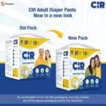 CIR Adult Diaper Pants Style | Adult Diaper Medium Size (M)|Waist (75-100 cm|30”- 40”) |10 hr Absorption-Protection | Unisex with Wetness Indicator | Odour Control | Goodness of Aloe Vera | 20 Units - Image 8