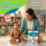 Amazon Brand - Supples Premium Diaper Pants | for Newborn Babies | 80 Diapers | NB/XS | Up to 5 Kg | 12 Hrs Absorption | Cushiony Cotton Soft Fabric | Phthalates-Free | Triple Leak Guard - Image 7