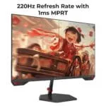 Zebronics S27A 27"" (68.5 cm) Gaming Monitor, 220Hz Refresh Rate, Fast IPS Display, HDMI, DP, FHD 1920x1080, 350nits Brightness, Built-in Speakers, ZGame Aid, Adaptive Sync, Bezel-less, Wall Mountable - Image 2