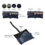 AICA Personalized Name & Charm Leather Wallet Mens Combo Giftset (Navy Blue) | Customized Birthday Anniversary Wedding Engagement Gifts for Brother Husband Father Boyfriend Boy Friend | Gifts Hamper - Image 5