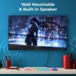 Zebronics 27" QHD Bezel-Less Gaming Monitor, 200Hz Refresh Rate, 1ms MPRT, Fast IPS, 300 Nits, 120% sRGB, 1.07B Colors, Height, Pivot, Tilt, Swivel Adjustment, 2 x HDMI & 2 x DP, Reading Lamp (S27A) - Image 9