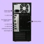 Desktop Computer Set with i5 3470, 8GB RAM, 256GB SSD, 19-inch Monitor, Keyboard, Mouse, WiFi, Speakers, Windows 10, Black - Image 3