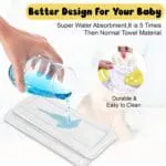 GLUN® Reusable Baby Cloth Diapers Combo, Pack of 2 Shiny Blue Colour Comfort & Protection, Leakproof & High Absorption - Image 3