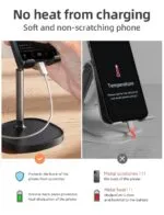 LISEN Cell Phone Stand, Angle Height Adjustable Phone Stand for Desk, Thick Case Friendly Phone Holder Stand, Taller iPhone Stand Compatible with All Mobile Phones,iPhone,Switch,iPad,Tablet(4-10in) - Image 4