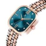 Carlton London Chelsea Women Stainless Steel Analog Watch | Silver Waterproof Watches for Women Girls Ladies | Luxury Square Watch | Fashionable Trendy Quartz Movement Wrist Watch - Image 3