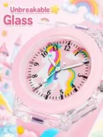 Matrix Kids Edition 3D Cartoon Analog Watch with Lights | 3D Cartoon Character On Strap | for Kids - Image 2