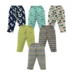 NammaBaby 100% Cotton Assorted Track Pant for Boys and Girls - Regular fit | Loose Fit Track Pants(Pack of 6) - Image 7