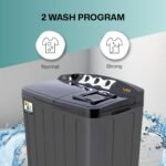 VW 7.5 kg 5 Star Aqua Spin Semi Automatic Top Load Washing Machine AquaSpin0075P (Black) - Image 3