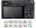 Sony New Alpha ILCE-6100X (Previously ILCE-6100Y) with Upgraded SELP1650 (Ver 2) Power Zoom Lens + SEL55210 Lens | 24.2 MP | APS-C Sensor | Fast Auto Focus | Tiltable LCD – Black - Image 2