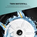 VW 7.5 kg 5 Star Aqua Spin Semi Automatic Top Load Washing Machine AquaSpin0075P (Black) - Image 5