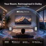GOVO GoSurround 1000 Pro, 5.2.4 Channel, 800W Soundbar with True Dolby Atmos®, 6.5” Dual Subwoofer, Wireless Rear Satellites, HDMI/Optical/AUX/USB/Bluetooth, 3 EQ Modes, LED Display – Platinum Silver - Image 6