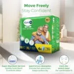 Karein Classic Adult Diaper Pant XL Size, Extra Large, Waist (100-150 cm 40'-59'), 10 Unit, Long Protection Hour, Unisex, Quick & Even Absorption, Leakproof, Odour Control, Wetness Indicator - Image 4