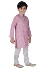 Pro-Ethic Style Developer Boy's Cotton Striped Kurta Pyjama For s | Kurta Paijama Set - Image 3