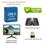 Desktop Computer Set with i5 3470, 8GB RAM, 256GB SSD, 22-inch Monitor, Keyboard, Mouse, WiFi, Speakers, Windows 11, Black Full Set | 2 Year Warranty - Image 3