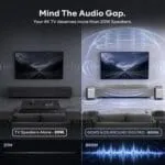 GOVO GoSurround 1000 Pro, 5.2.4 Channel, 800W Soundbar with True Dolby Atmos®, 6.5” Dual Subwoofer, Wireless Rear Satellites, HDMI/Optical/AUX/USB/Bluetooth, 3 EQ Modes, LED Display – Platinum Silver - Image 7